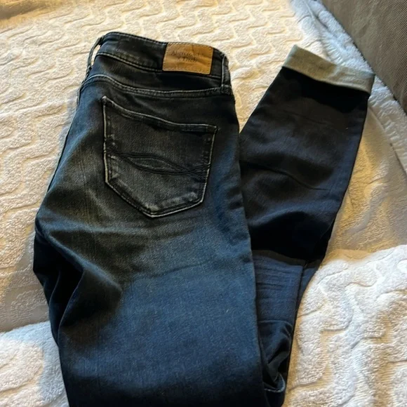 Abercrombie & Fitch dark blue Jeans Leggings - Picture 3 of 4